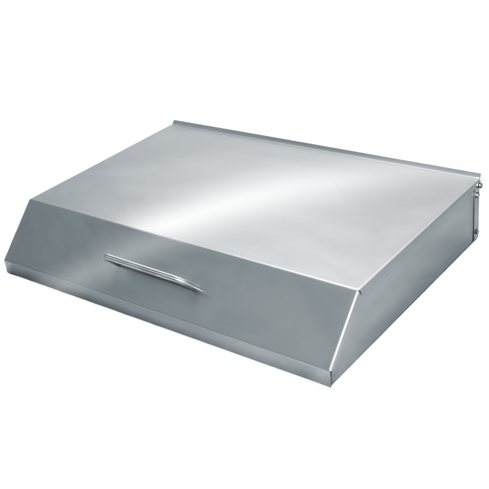 Deckel für Edelstahlgrill geschlossen