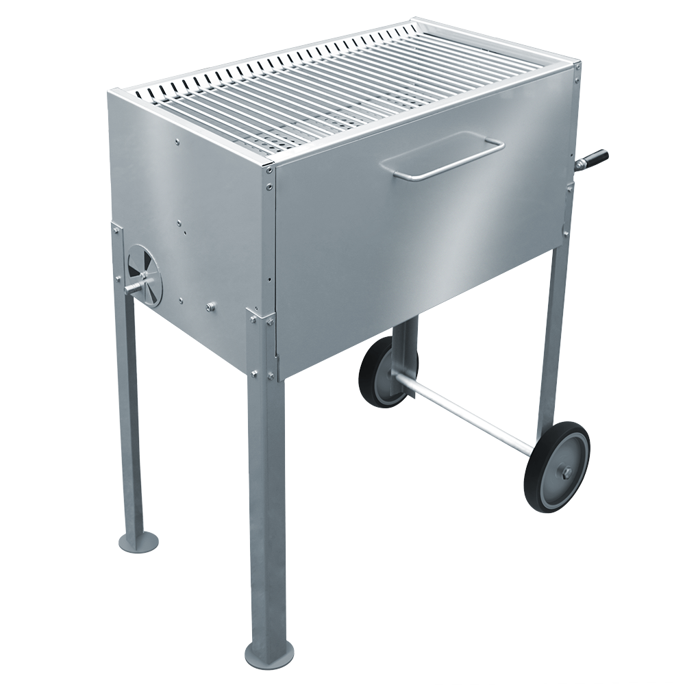 Edelstahlgrill "Firebox" Gesamtansicht